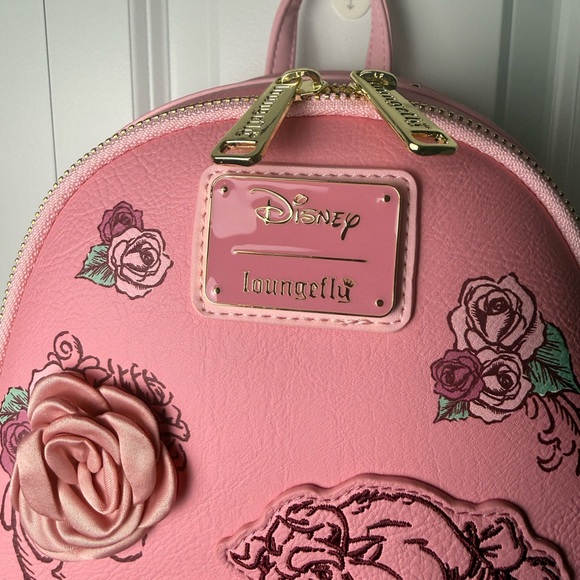 Beauty and the Beast loungefly mini backpack NWT - Picture 4 of 10